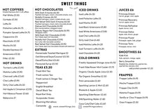 Food & Drinks Menus