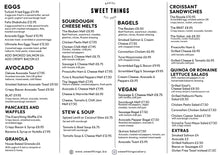 Food & Drinks Menus